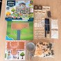 WOOPIE DIY statybos rinkinys, kuris leidžia pastatyti sapnų namą iš plytelių, 603 vnt.