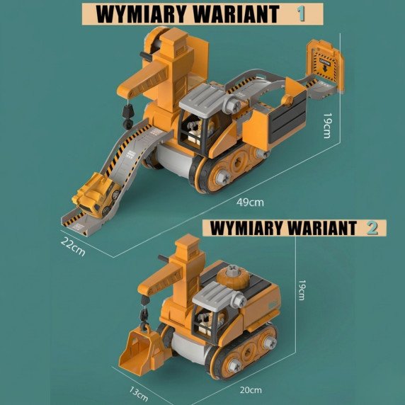 WOOPIE Mega statybos aikštė 5in1 XXL DIY sukimo rinkinys
