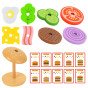 WOOPIE GREEN Medinis Burgerių Restorano Puzzle Vaikams 15 Dalys FSC Sertifikuotas