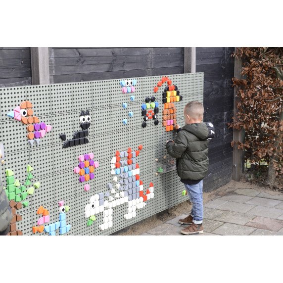 MASTERKIDZ Geometrinių formų smeigtukų komplektas (64 vnt.)
