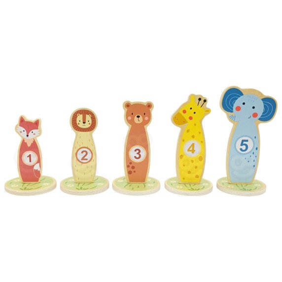 TOOKY TOY Mėtymo į Taikinį Medinis Įgūdžių Žaidimas Šachmatos 15 vnt.