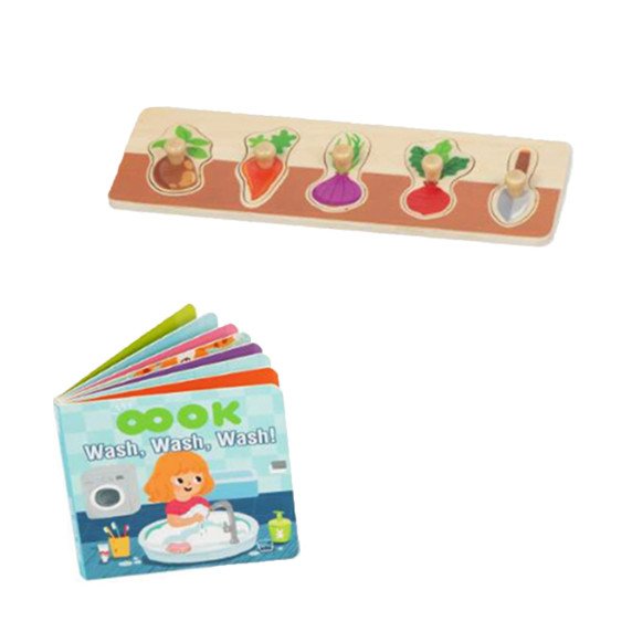 TOOKY TOY dėžutė XXL Montessori mokomoji 7in1 jutiminė dėžutė 16-18 mėnesių