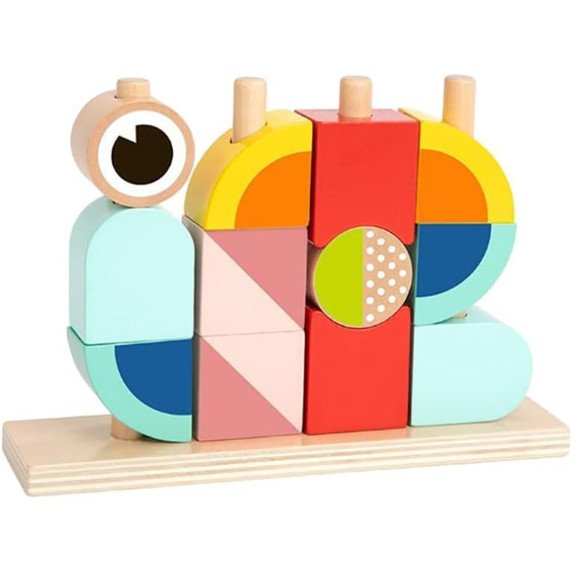 TOOKY TOY Kūrybinis medinis 3D kosmoso blokų krabas