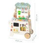 TOOKY TOY Sodo vežimėlis Medinė Parduotuvė 57 vnt.
