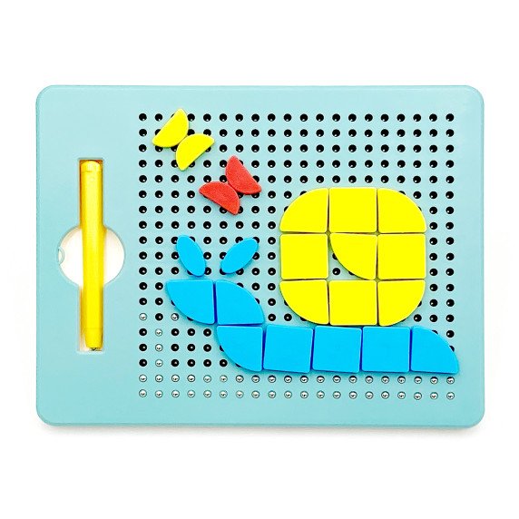 WOOPIE Magnetinis galvosūkis 2 į 1 magnetinė piesimo lenta 112 vnt.