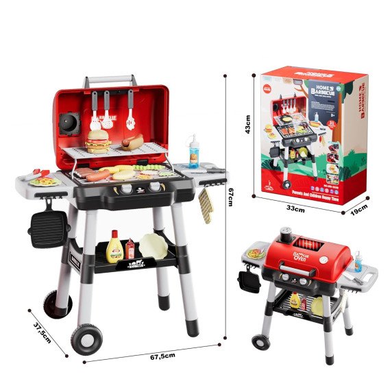 WOOPIE Grill Barbecue Sodo virtuvės interaktyvus LED komplektas XL, 31 vnt.