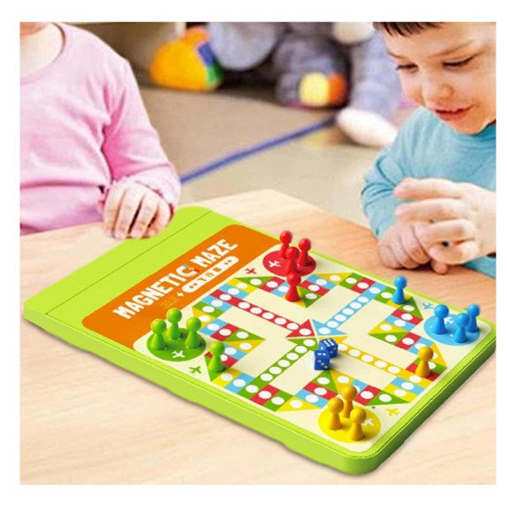 WOOPIE Magnetinis Labirintas 2 in 1 Ludo Žaidimas