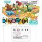 WOOPIE 2-in-1 Statybos rinkinys Dinosaurų stalo žaidimas + 46 kauliukai