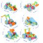 WOOPIE 6-in-1 STEM Transporto Konstruktorius su Kūno Dalimis