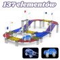 WOOPIE Magnetinis automobilių lenktynių takas + 137 El. Automobiliai