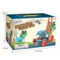 WOOPIE Dino burbulų sodo pjaustyklė su dinozauru + skystis
