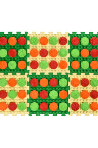 Ortopediniai taktilinių pojūčių kilimėliai Ortek „Raštai“ (6 + 72 vnt.) Ortopediniai taktilinių pojūčių kilimėliai Ortek „Raštai“ (6 + 72 vnt.)
