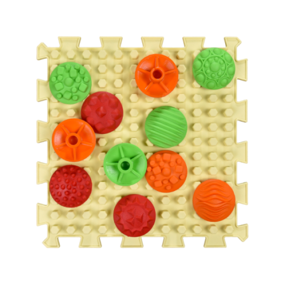 Ortopediniai taktilinių pojūčių kilimėliai Ortek „Raštai“ (6 + 72 vnt.)