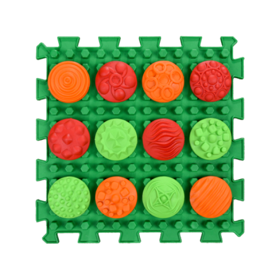 Ortopediniai taktilinių pojūčių kilimėliai Ortek „Raštai“ (6 + 72 vnt.)