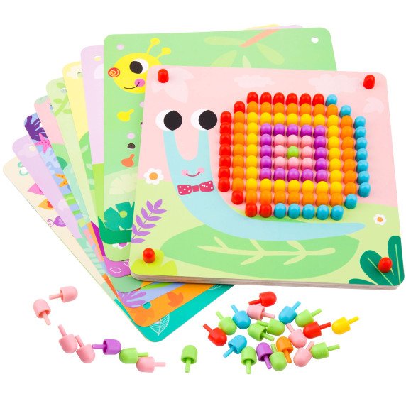 TOOKY TOY galvosūkis su smeigtukais ir laipteliais
