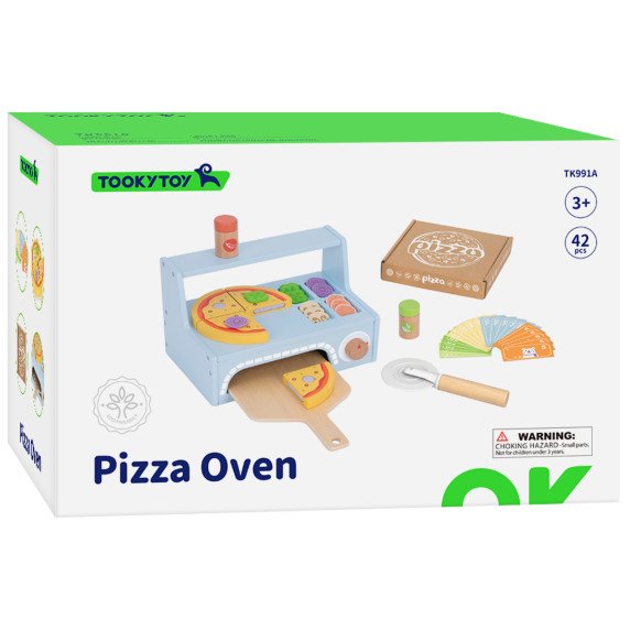 TOOKY TOY Picerija iš Medžio – Picos Krosnelės Priedai
