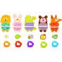 TOOKY TOY Medinis 5-in-1 gyvūnų siuvinėjimo žaidimas