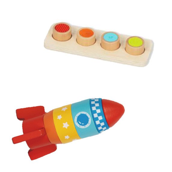 TOOKY TOY dėžutė XXL Montessori mokomoji 7in1 jutiminė dėžutė 16-18 mėnesių