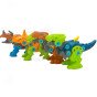 WOOPIE varžtai Dinosaurams 4 dalių konstrukcijos rinkinys dėžutėje + 2 sraigto atsuktuvai