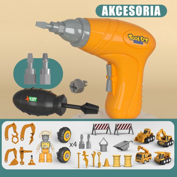 WOOPIE Mega statybos aikštė 5in1 XXL DIY sukimo rinkinys
