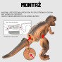 WOOPIE Nuotoliniu būdu valdomas dinozauras RC robotas T-Rex