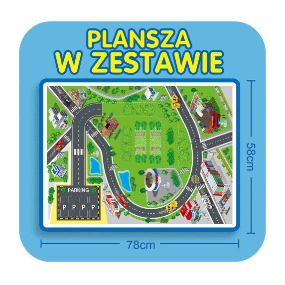 WOOPIE Spiral Track Car Garage 3 vnt.