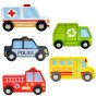 WOOPIE GREEN Galvosūkiai Kubai Miesto Transportas Dėžėse + Figūros 10 vnt.