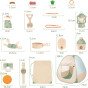WOOPIE atradimo Mažojo tyrėjo rinkinys XXL lauko stovyklai su bivakine palapine, 15 vnt.