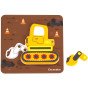 WOOPIE GREEN Mediniai puzzle transporto priemonės Montessori FSC