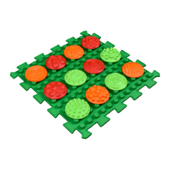 Ortopediniai taktilinių pojūčių kilimėliai Ortek „Raštai“ (6 + 72 vnt.)