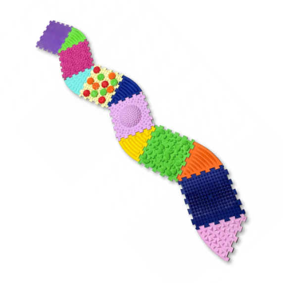 Ortopedinė dėlionė - kilimas Ortek “Multi Mix” (6 + 6 + 12 vnt.)