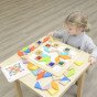 MASTERKIDZ Mokymosi rusys Montessori spalvų ir formų mokymosi mozaikos galvosūkis