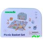TOOKY TOY Pikniko rinkinys maisto pjaustytuvu su velkru Pusryčių rinkinys
