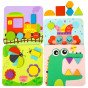 TOOKY TOY 4 in 1 Puzzle Montessori Blokų galvosūkiai