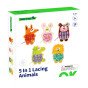 TOOKY TOY Medinis 5-in-1 gyvūnų siuvinėjimo žaidimas