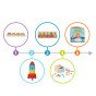 TOOKY TOY dėžutė XXL Montessori mokomoji 7in1 jutiminė dėžutė 16-18 mėnesių