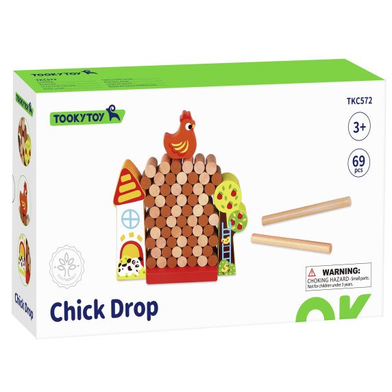 TOOKY TOY Arkadinė žaidimo kritimo vieta Medinis ūkininkas