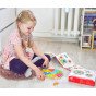TOOKY TOY Aštakampis galvosūkis iš medžio mozaikos, mokomasis (73 vnt.)