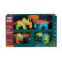 WOOPIE varžtai Dinosaurams 4 dalių konstrukcijos rinkinys dėžutėje + 2 sraigto atsuktuvai
