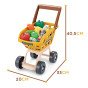 WOOPIE super marketas su vežimu, svarstyklėmis, kasos aparatu, skaneriu ir 48 priedų.