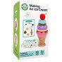 WOOPIE GREEN Medinis ledų kremo Montessori galvosūkis Iš gamyklų 12 dalių FSC