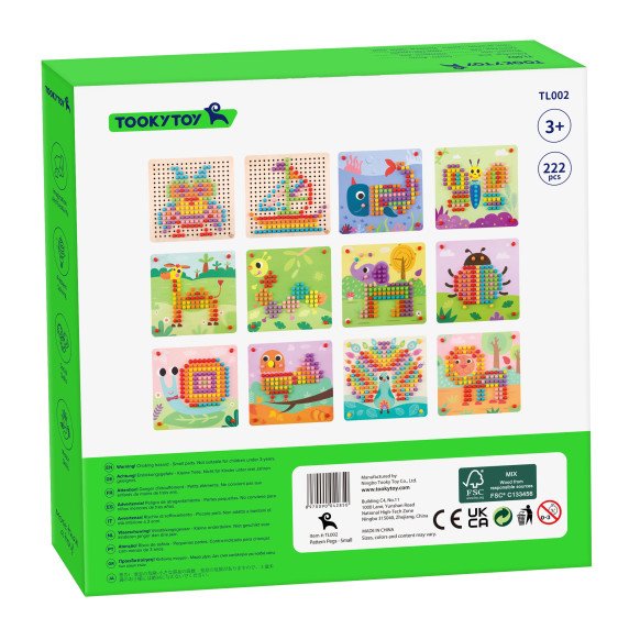 TOOKY TOY galvosūkis su smeigtukais ir laipteliais