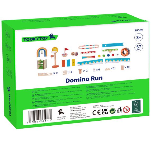 TOOKY TOY Domino kamuolių trasa