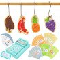 TOOKY TOY Produktų parduotuvės stalas Iš medžio Orkaitė Svarstyklių Kortelių skaitytuvas