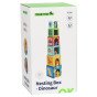 TOOKY TOY Mediniai blokai švietimo galvosūkis + 6 žaidimo figūros 12 vnt.