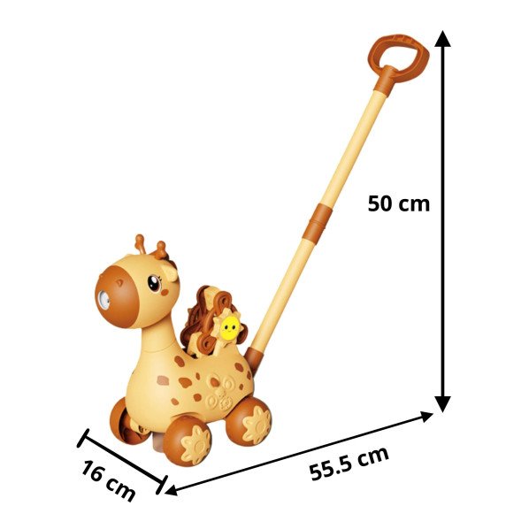 WOOPIE Zirafos Stūmiklis 2-in-1 Burbulių Mašina Vaikams