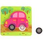 WOOPIE GREEN Mediniai puzzle transporto priemonės Montessori FSC