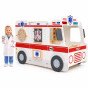VIGA Didelis Medinis Greitosios Pagalbos Ambulanso Rinkinys Ambulansas mažiems gelbėtojams Aksesuarai 25 vnt.