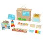 TOOKY TOY dėžutė XXL Montessori mokomoji 7in1 jutiminė dėžutė 16-18 mėnesių