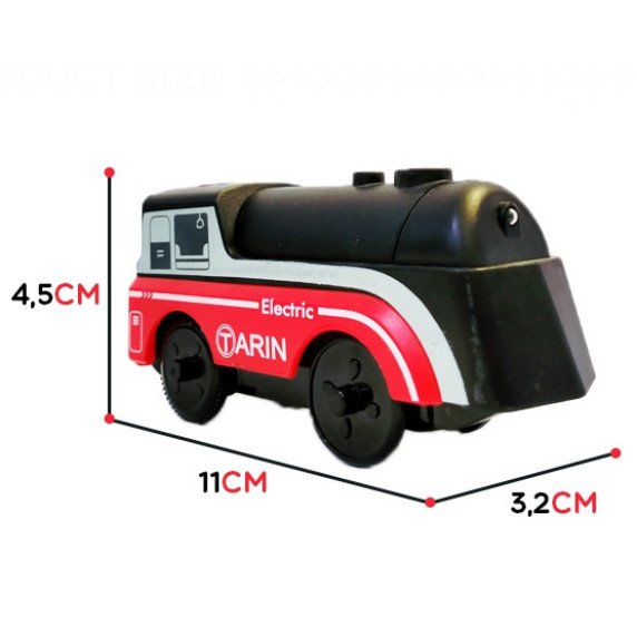WOOPIE Elektrinis Lokomotyvas Traukinys Magnetas Automobiliai